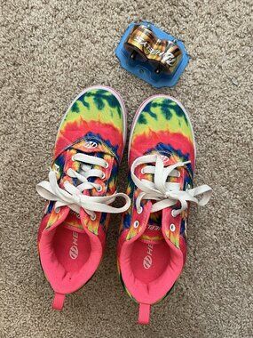 Reebok Heelys Men's/Women's Colorful Tie Dye Roller Skate Shoes US M 7 / W 8